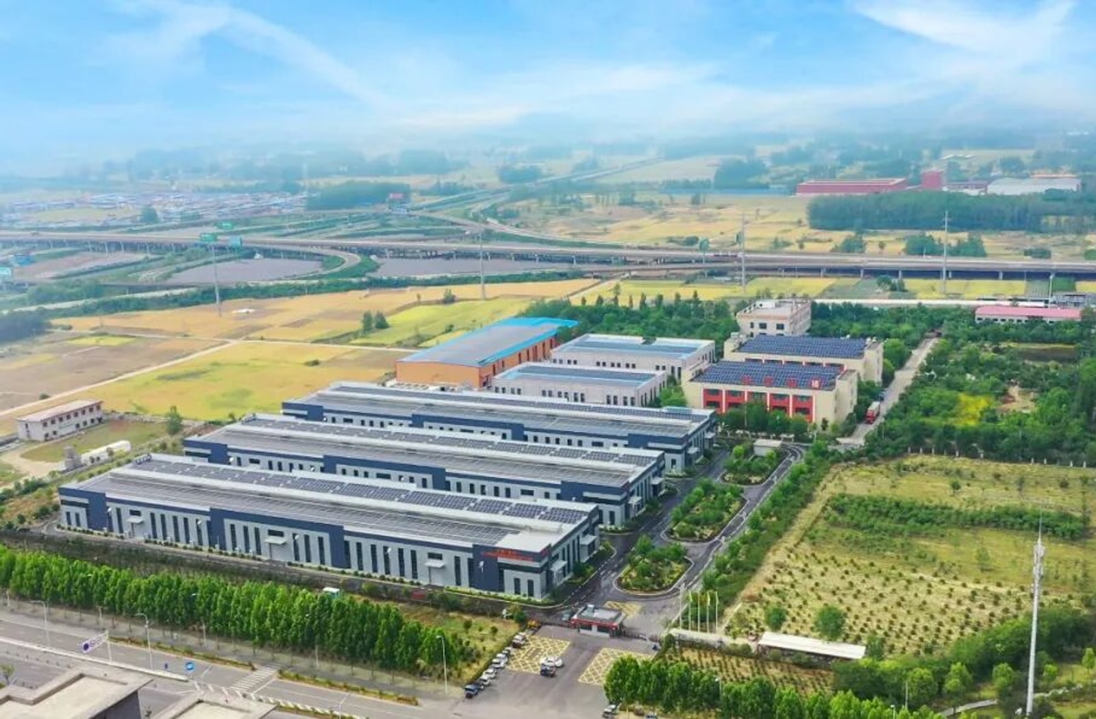 Aerial view of the ORIENTAL ORCHARD production campus